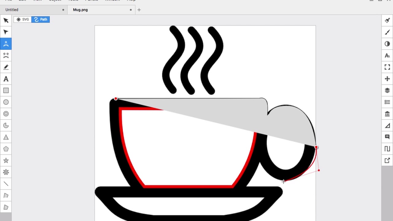How to use the pen tool and trace images in Boxy SVG