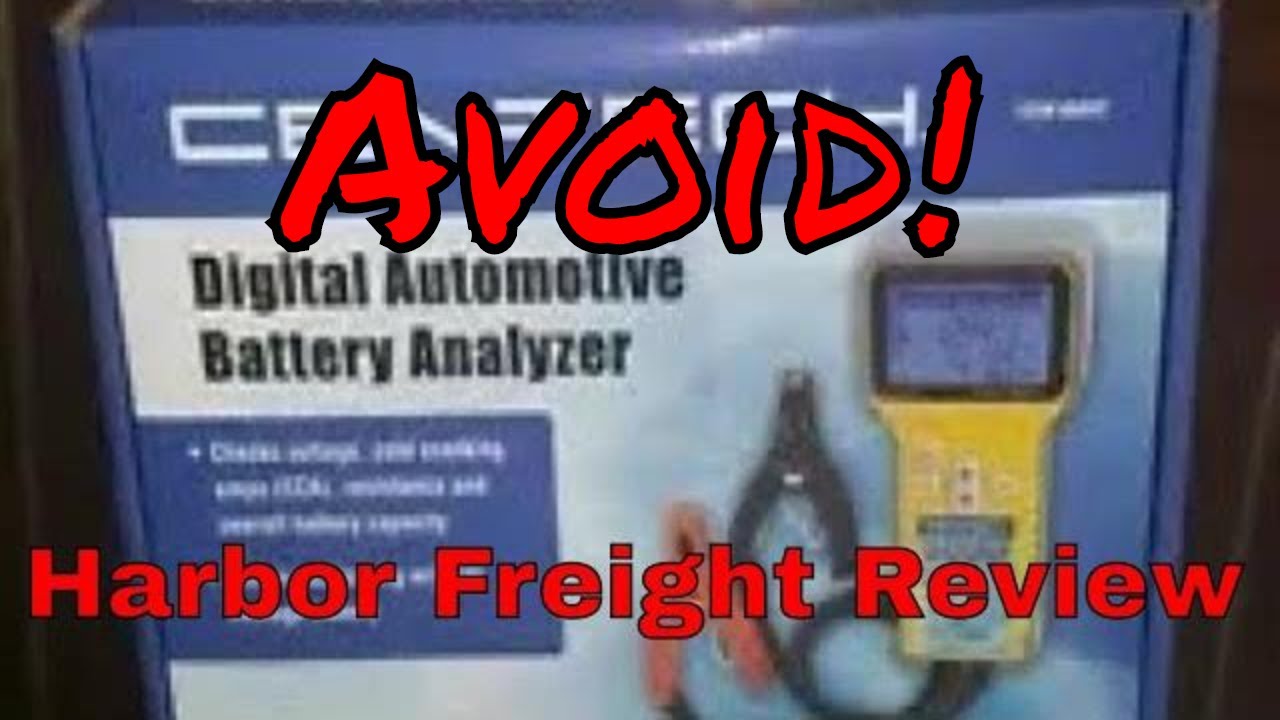 Harbor Freight Cen-Tech Battery Analyzer Review and Demo