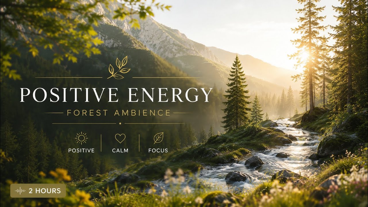 Positive Forest Energy | 2 Hours Atmospheric Background Music for Productivity, Focus & Motivation