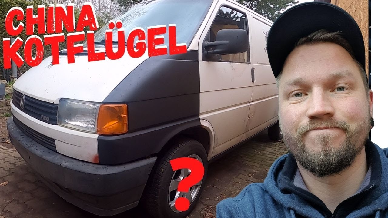 PASSEN DIE BILLIG KOTFLÜGEL? Wir bauen die komplette Front wieder zusammen | T4 Camper Projekt