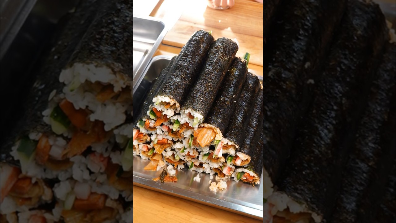 힐링요리 김치 김밥, 성게 미역국, 연근 고추장무침2 [2026.03.08]