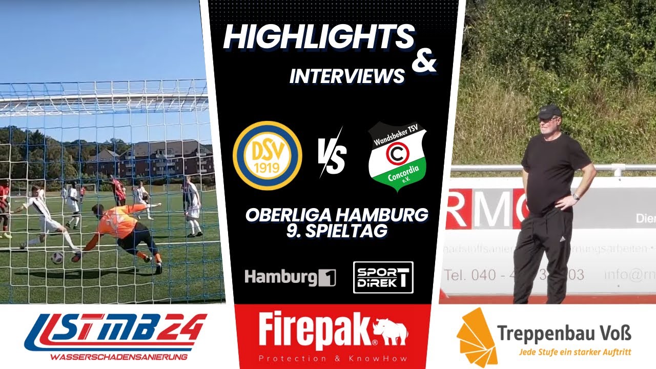 Düneberger SV - Concordia Hamburg | Oberliger Hamburg 9.Spieltag | Kellerduell | Zusammenfassung