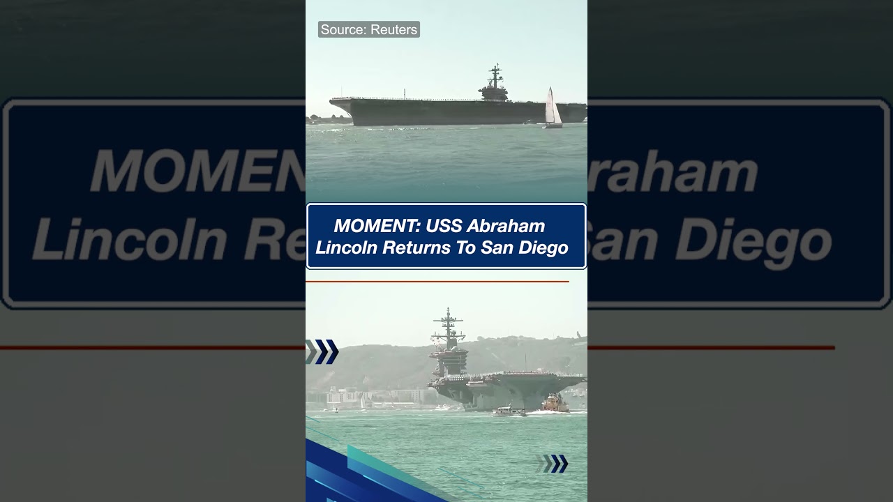 MOMENT: USS Abraham Lincoln Returns To San Diego After 10-Month Deployment