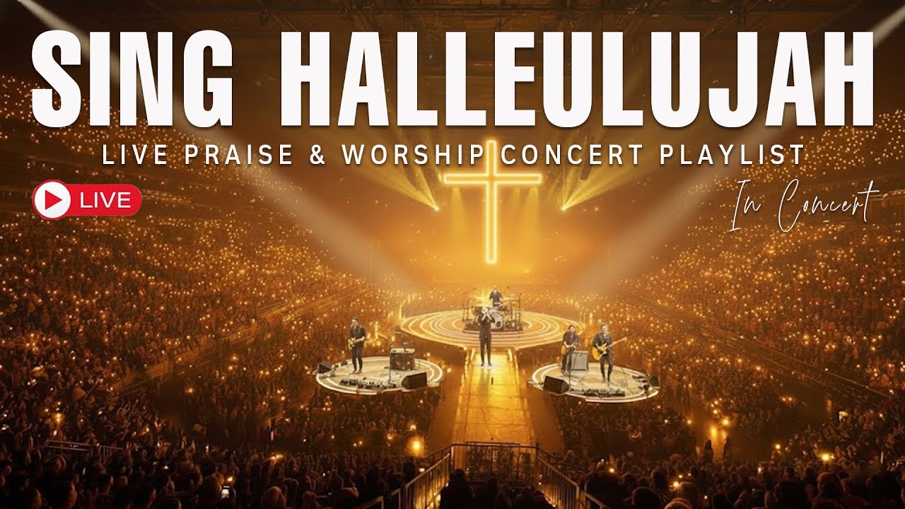 LIVE WORSHIP CONCERT – SING HALLELUJAH | Powerful Christian Praise & Hope in a Packed Stadium