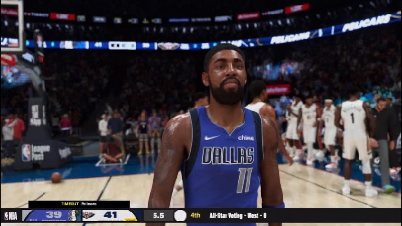 Mavs vs Pelicans - NBA 2k26 Kyrie catches FIRE!!!