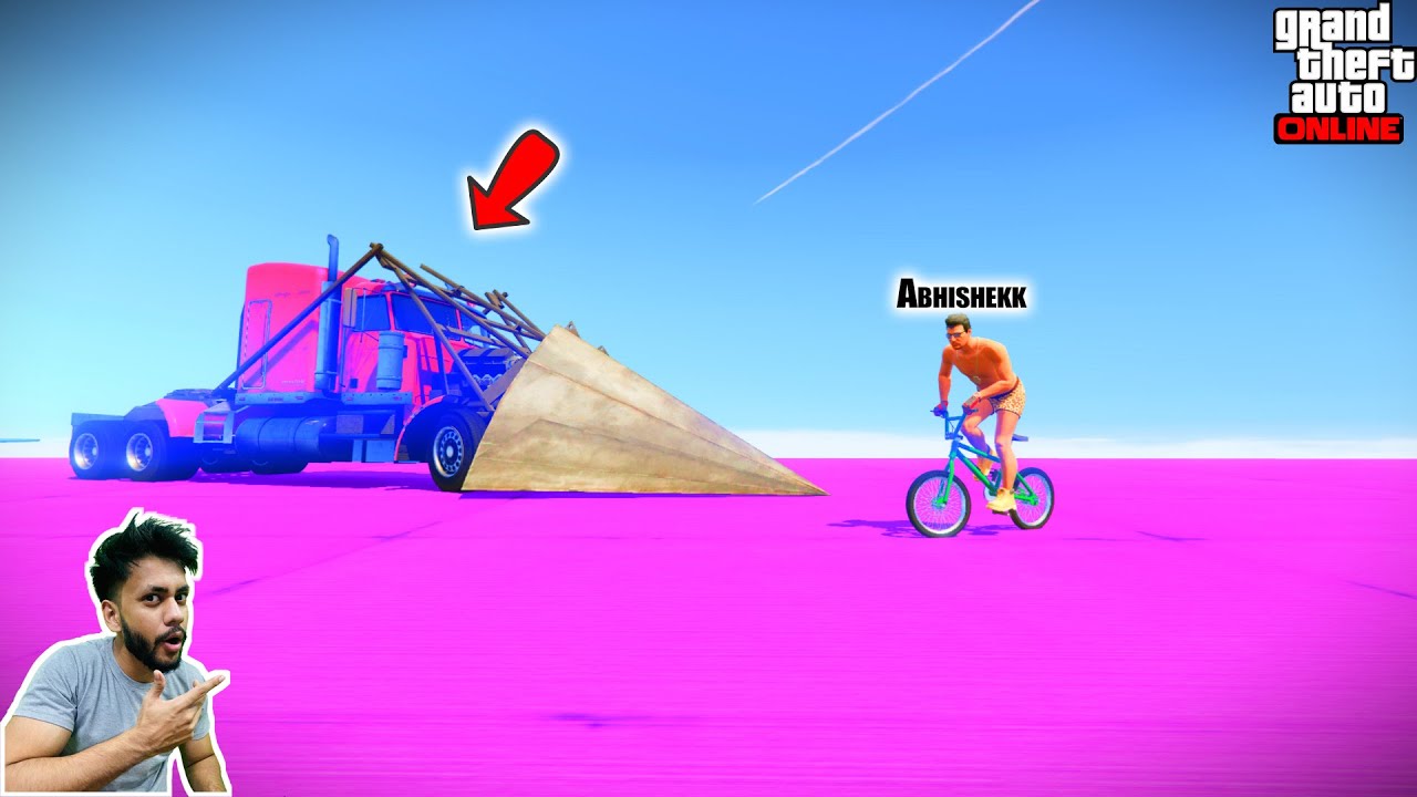 Cycle Vs Truck Face To Face Race GTA 5