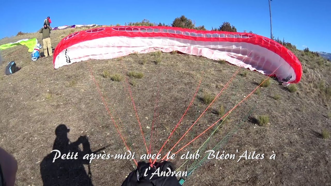 Parapente l'Andran (Digne les bains) 13/01/2018