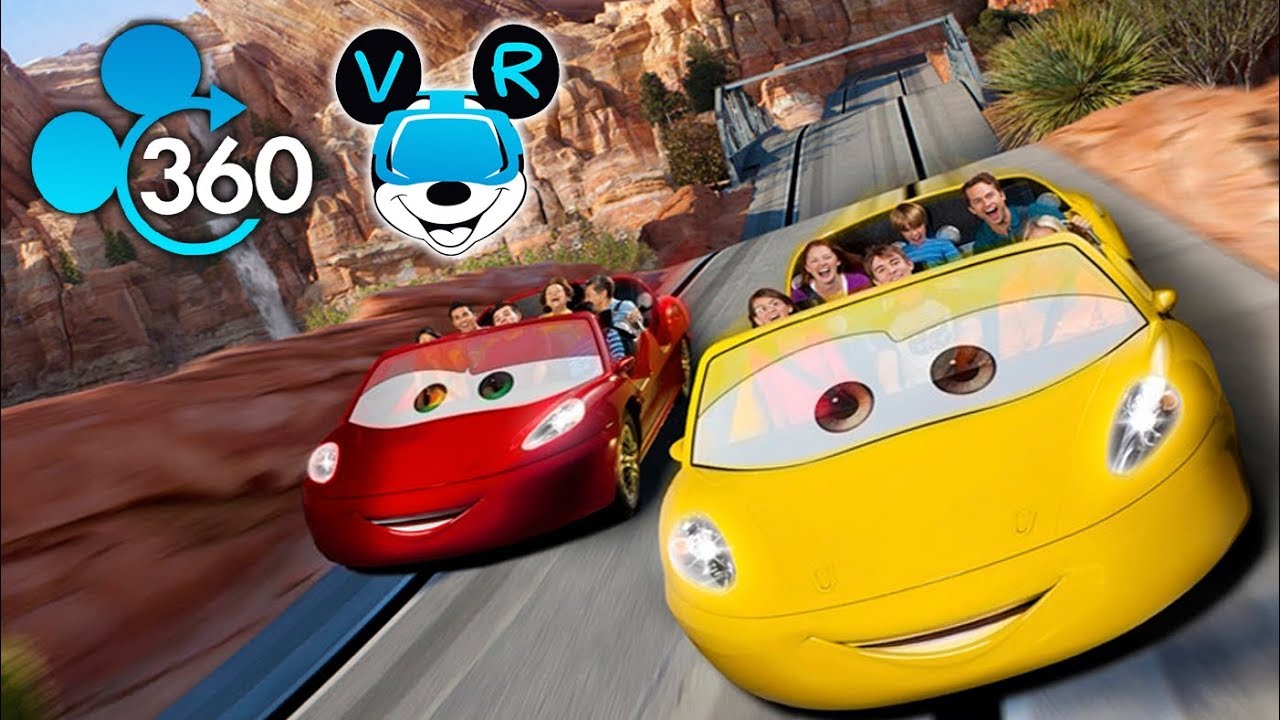 Disneyland VR 360º Radiator Springs Racers in Carsland! 4k 360 Ride Through POV!