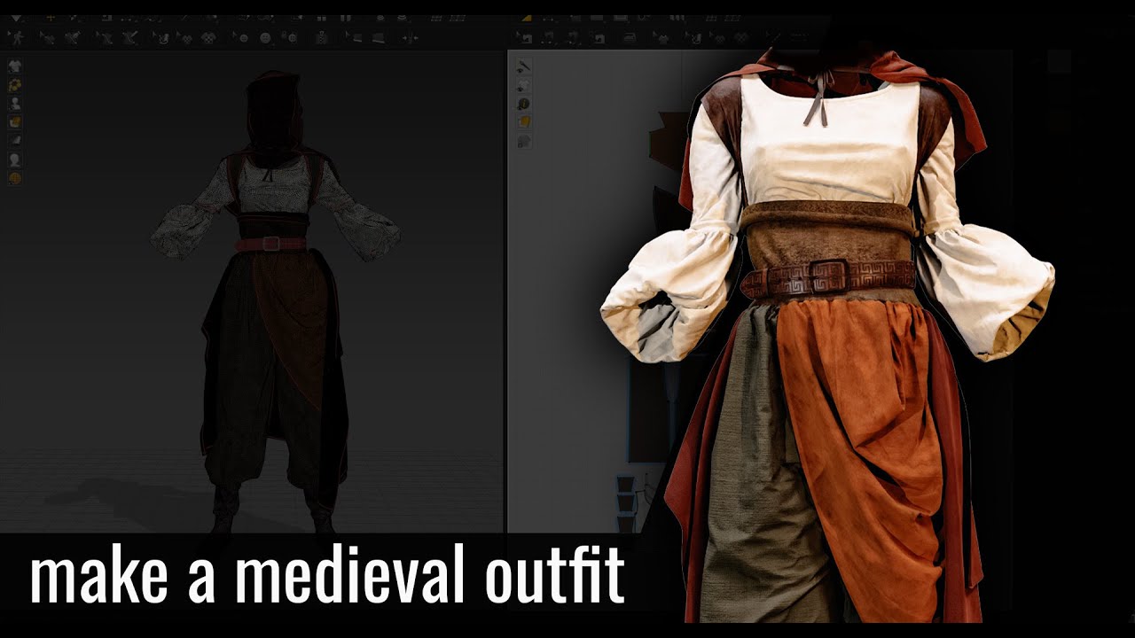 make a medieval fit in #marvelousdesigner and #clo3d