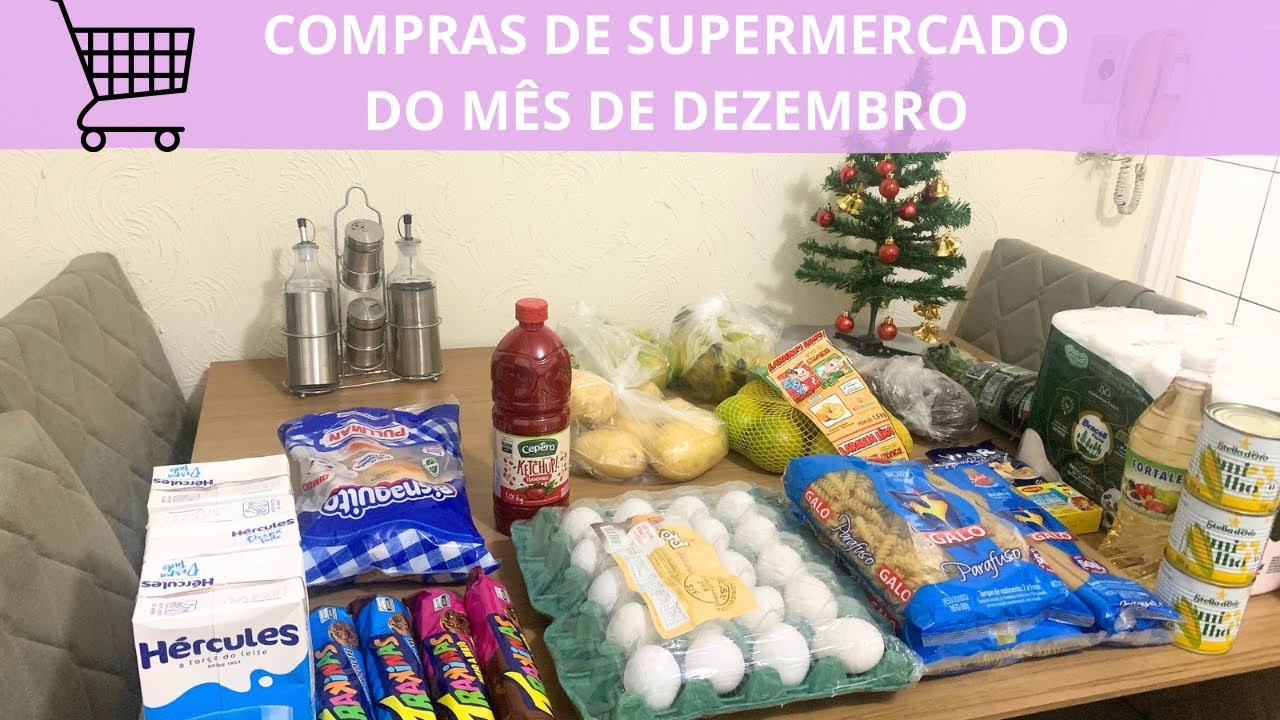 COMPRAS DE SUPERMERCADO DO MÊS DE DEZEMBRO