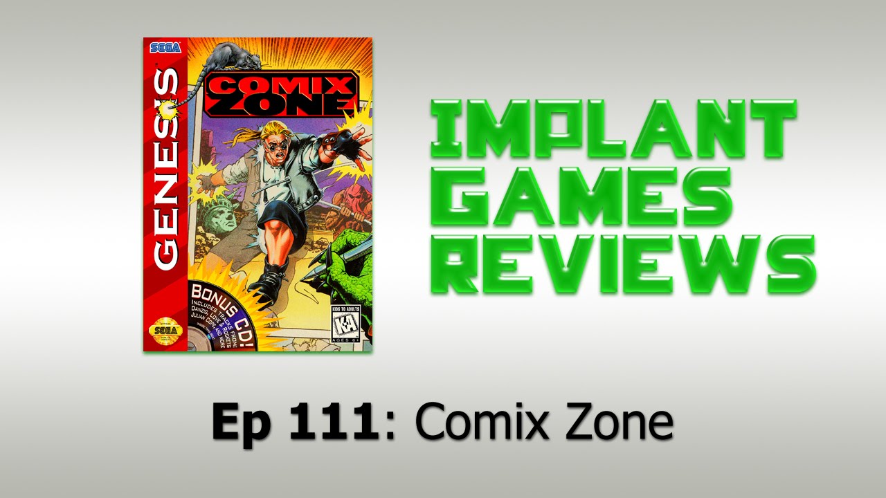 Comix Zone Review (Sega Genesis) 60 fps