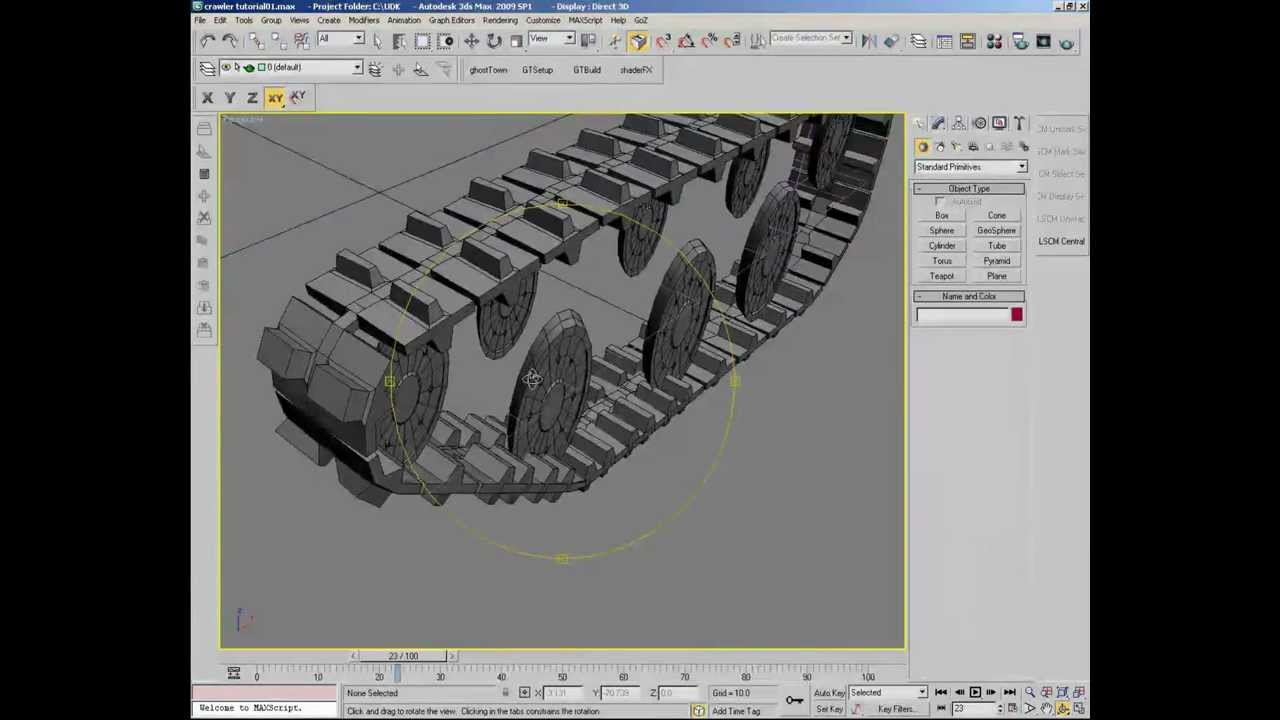 3DS MAX TUTORIAL HOW TO ANIMATE A CRAWLER WHEELS TANK