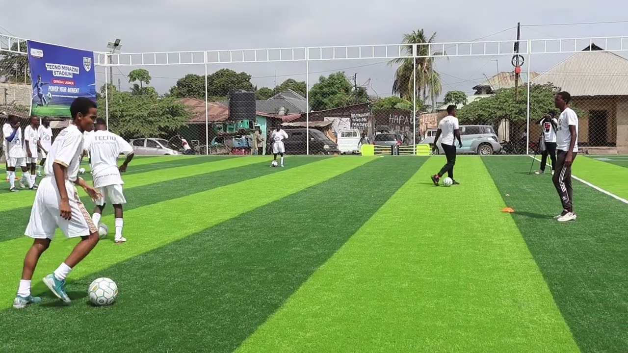 Tecno Funds Elite Football Training at Mwananyamala