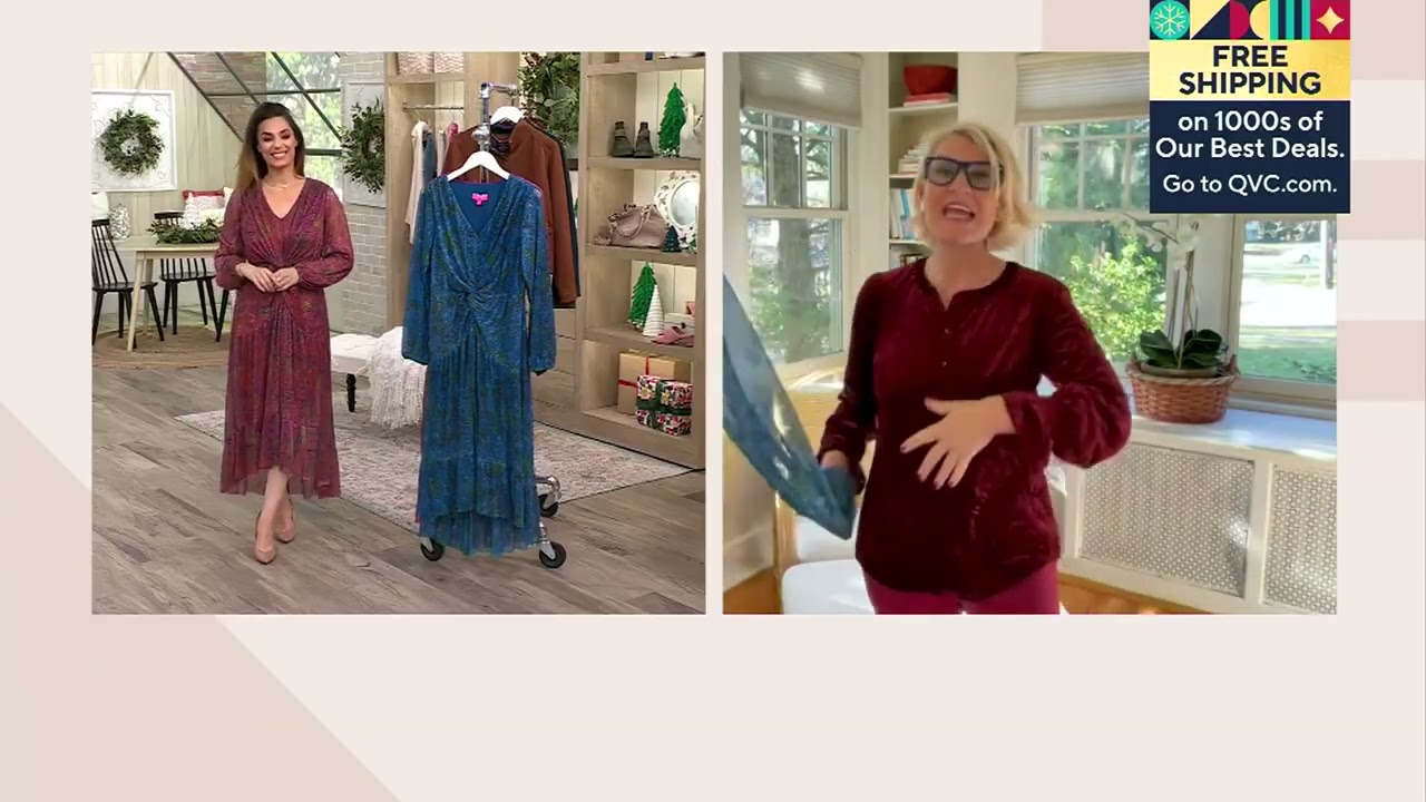 Isaac Mizrahi Live! Always Isaac Foil Printed Mesh Dress on QVC