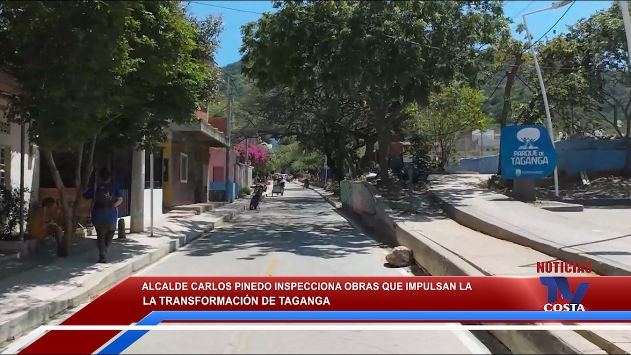 Alcalde Carlos Pinedo inspecciona obras que impulsan la transformación de Taganga