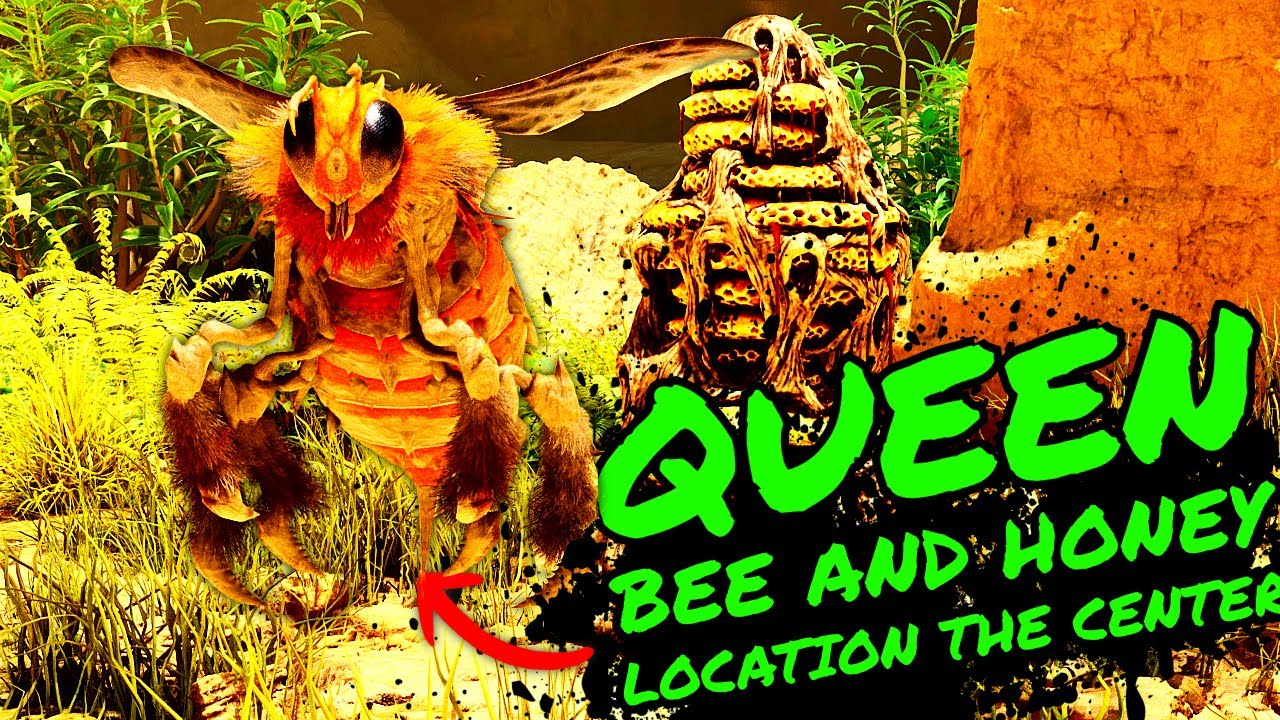 How To Get HONEY and QUEEN BEES on The Center In Ark Survival Ascended!!!