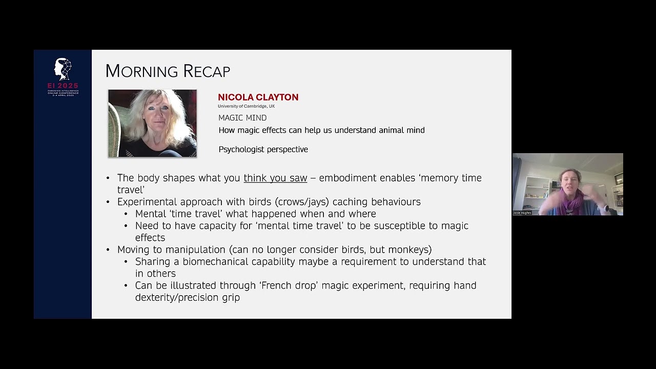 DAY 1, MORNING SESSION SUMMARY, Josie Hughes (EPFL)