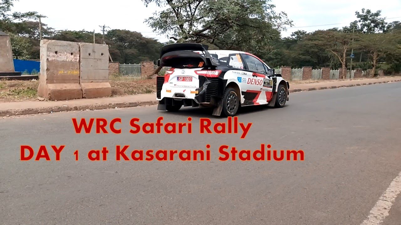 WRC Safari Rally day 1 at Kasarani Stadium + Presidential Motorcade Kenya 2021 #naivasha