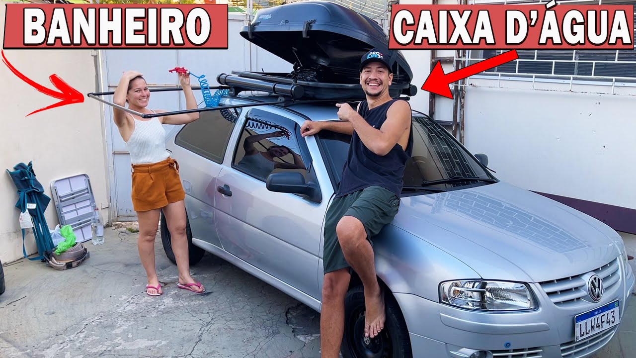 AGORA NÓS TEMOS BANHEIRO E CAIXA D'ÁGUA NO GOL MOTORHOME!
