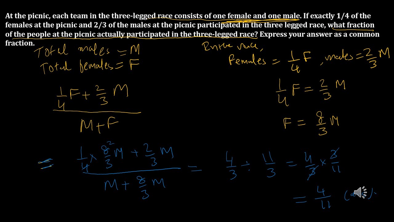 Word Problems | Fractions | Ratios