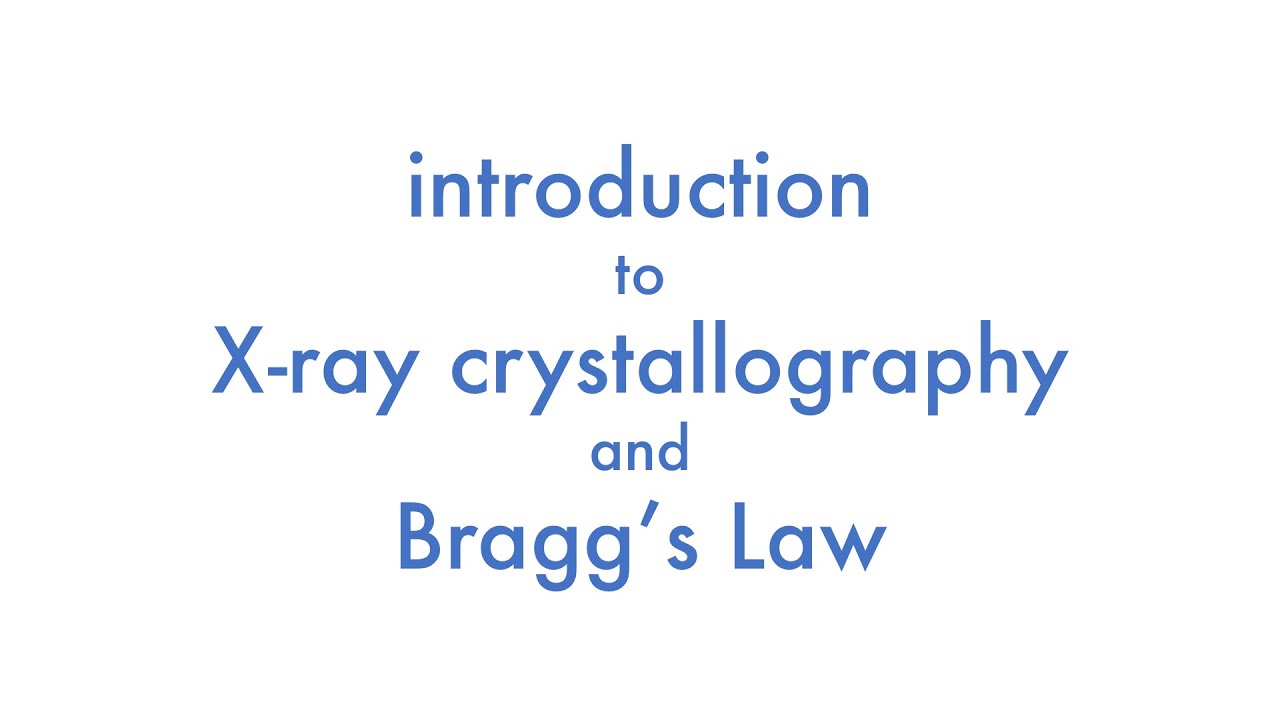 Introduction to X-ray Crystallography and Bragg&rsquo;s Law