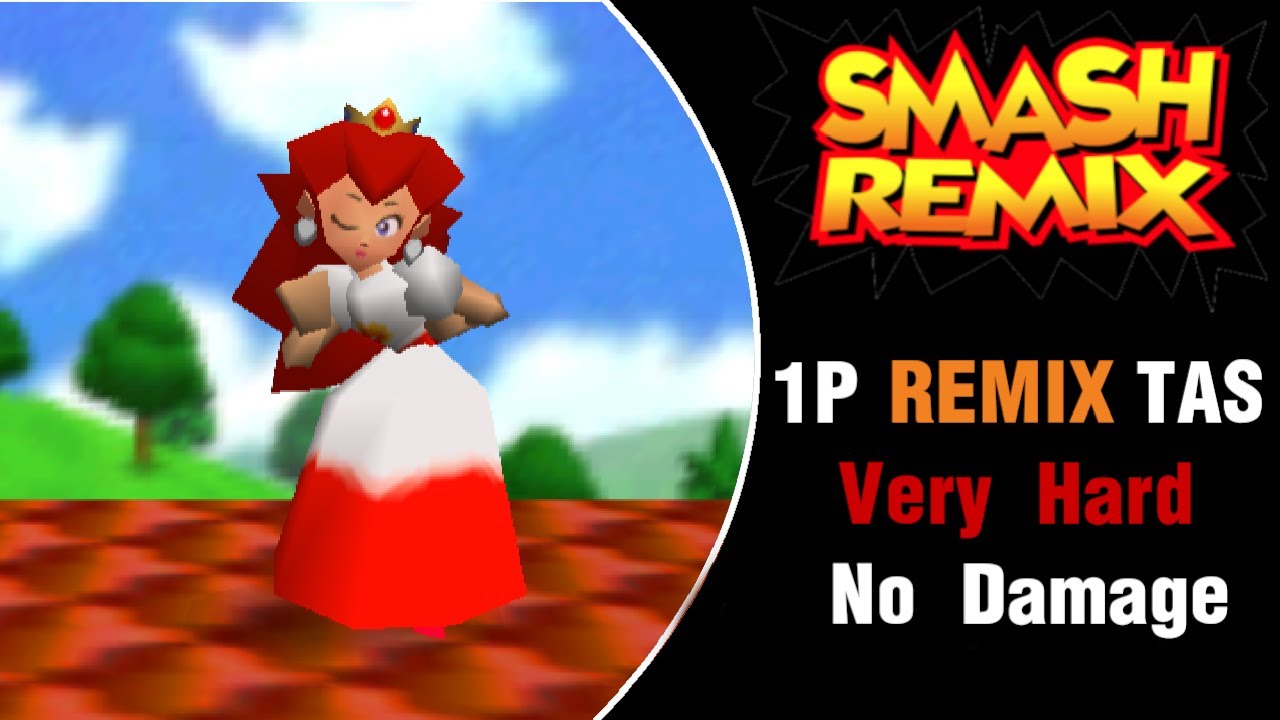 Smash Remix [TAS] - Peach Remix Mode (Very Hard, No Damage)