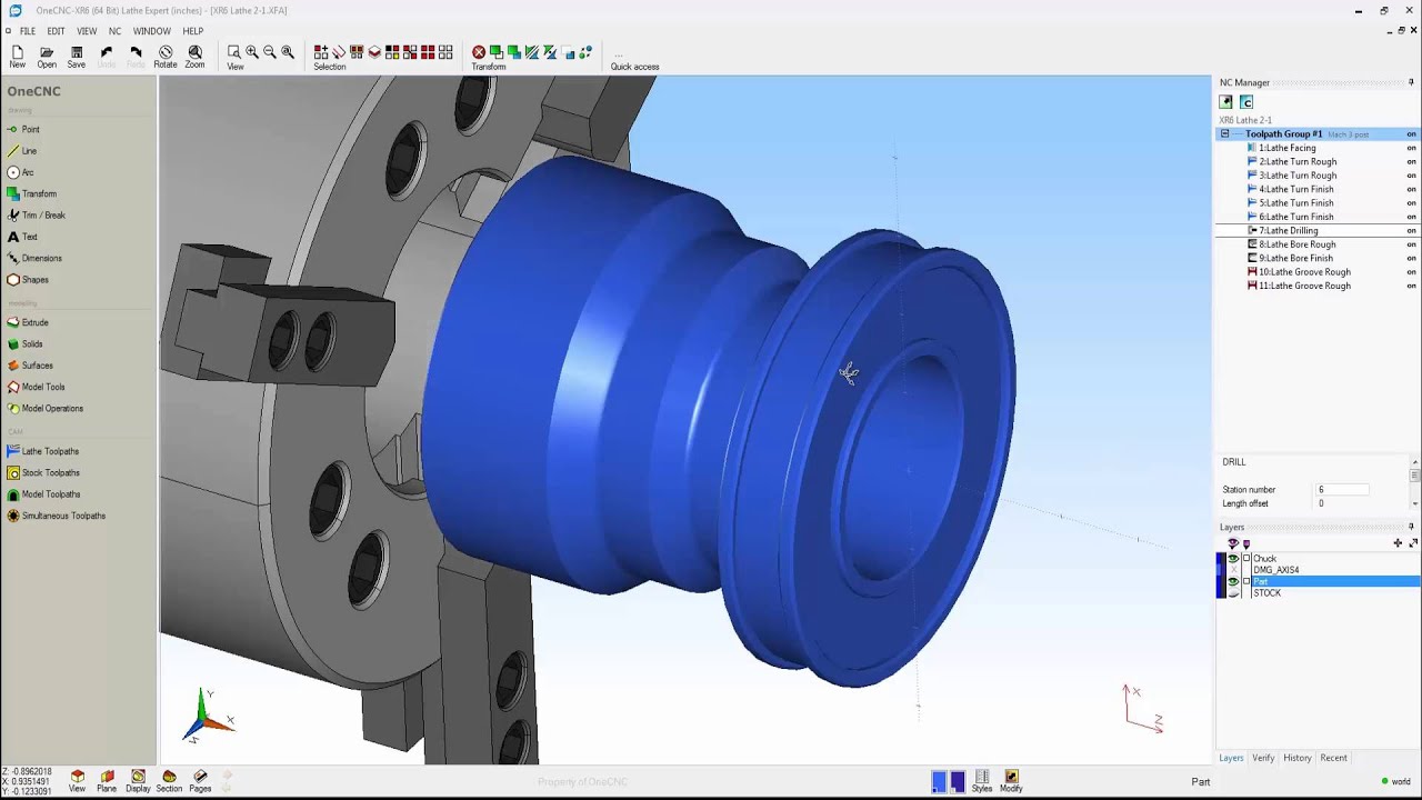 OneCNCXR6 CAD CAM Lathe Manufacturing