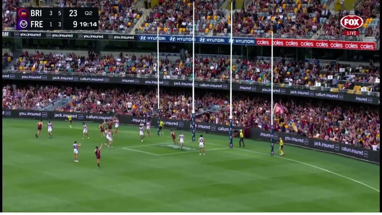 Will Ashcroft kicks the Goal of the Year || Brisbane Lions vs Fremantle Dockers