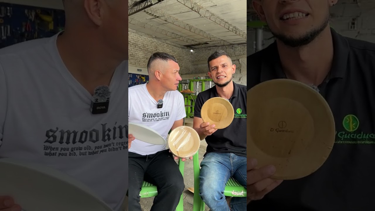 Emprendedor Hace Platos Con La Guadua