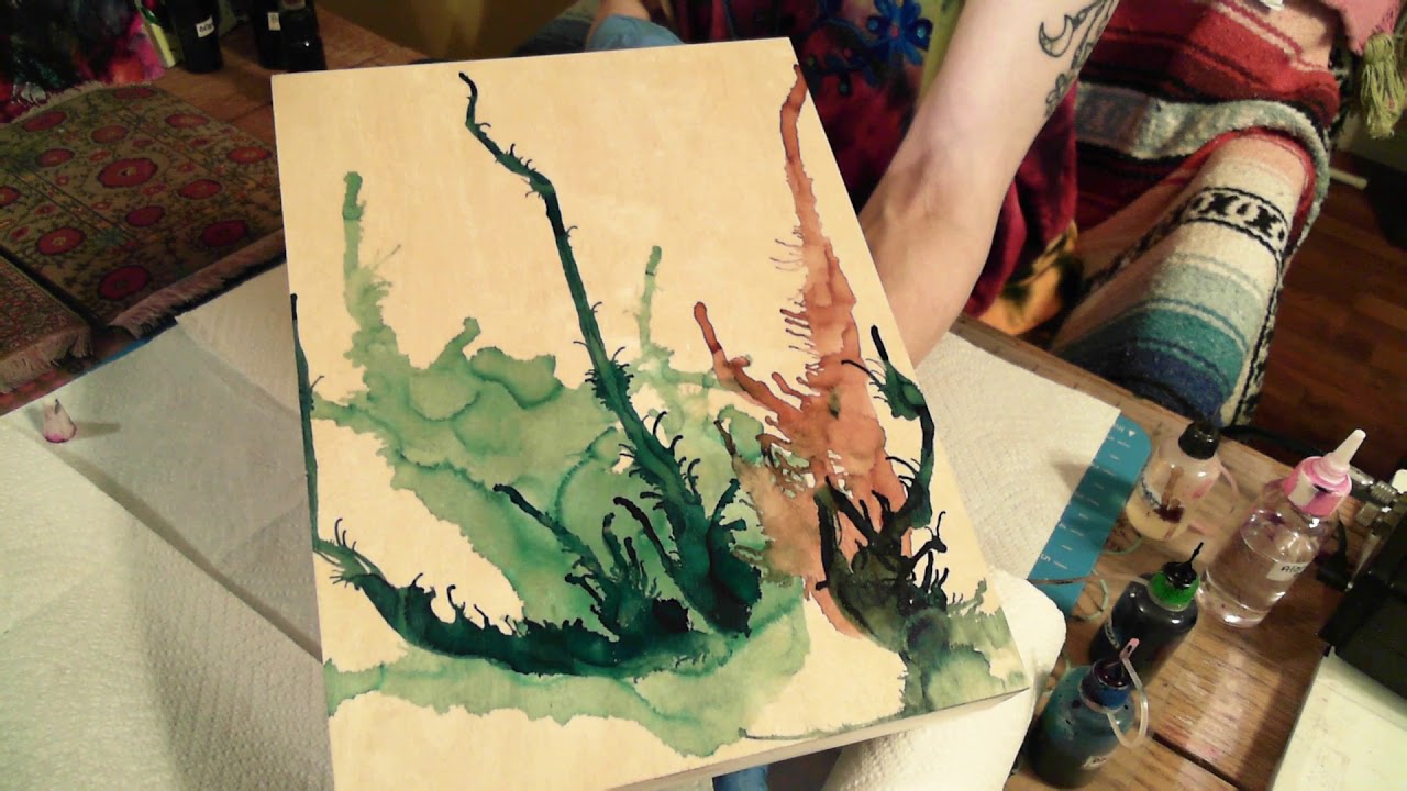 MAKING WOOD LOVE ALCOHOL INKS! YES IT'S POSSIBLE!