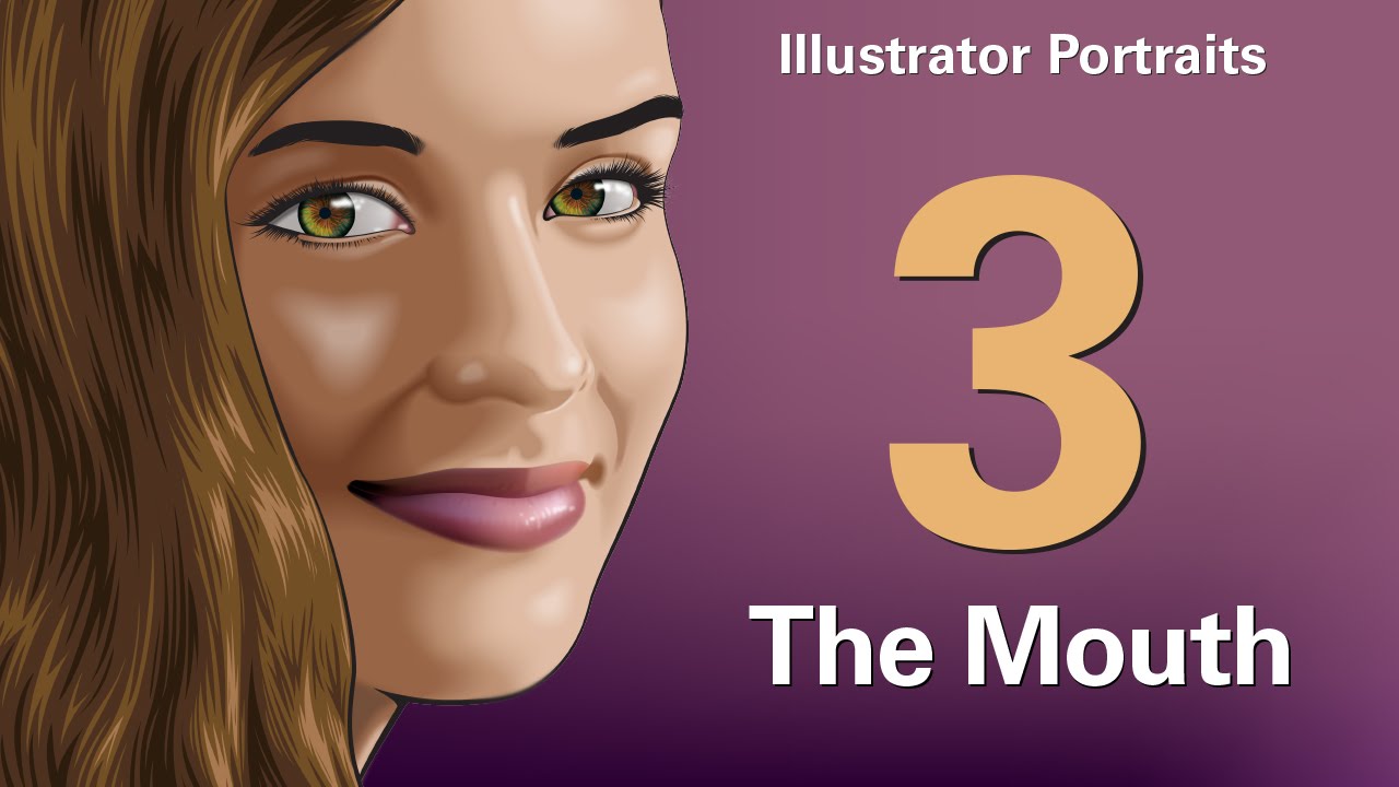 Adobe Illustrator Portraits Part Three: The Mouth