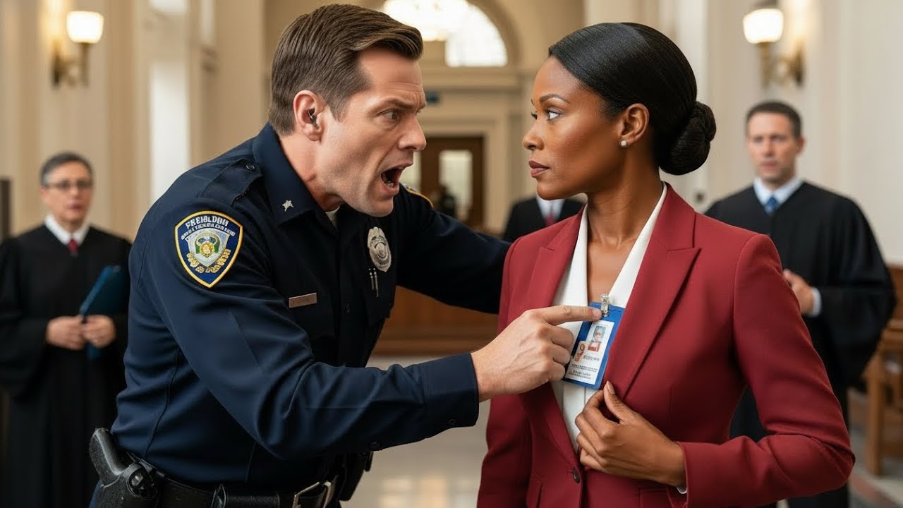Racist Cop blocks Black Woman unaware her classified badge reveals she supervises every judge on tha