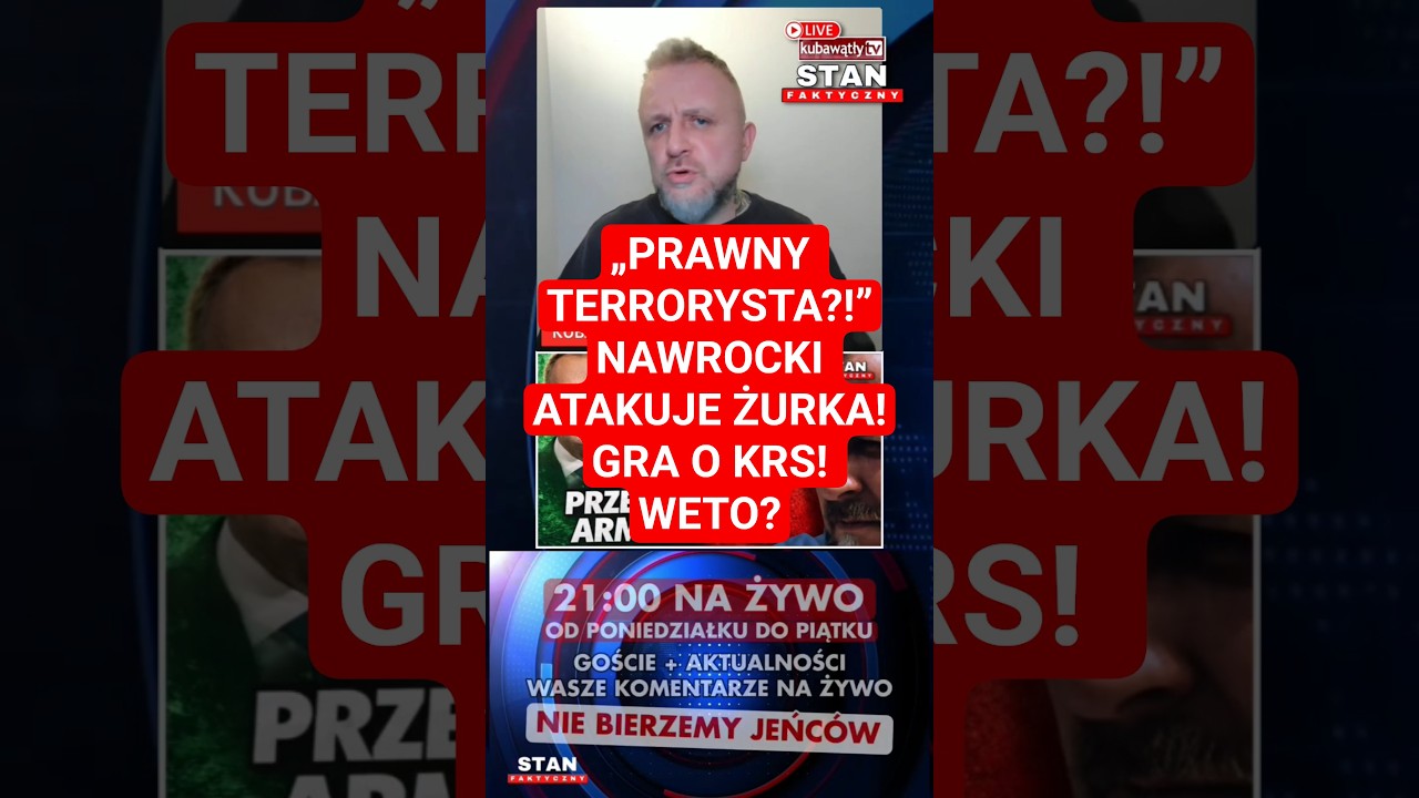Nawrocki: &bdquo;PRAWNY TERRORYSTA&rdquo;‼️ Atak na Żurka i gra o KRS | O co chodzi ⁉️