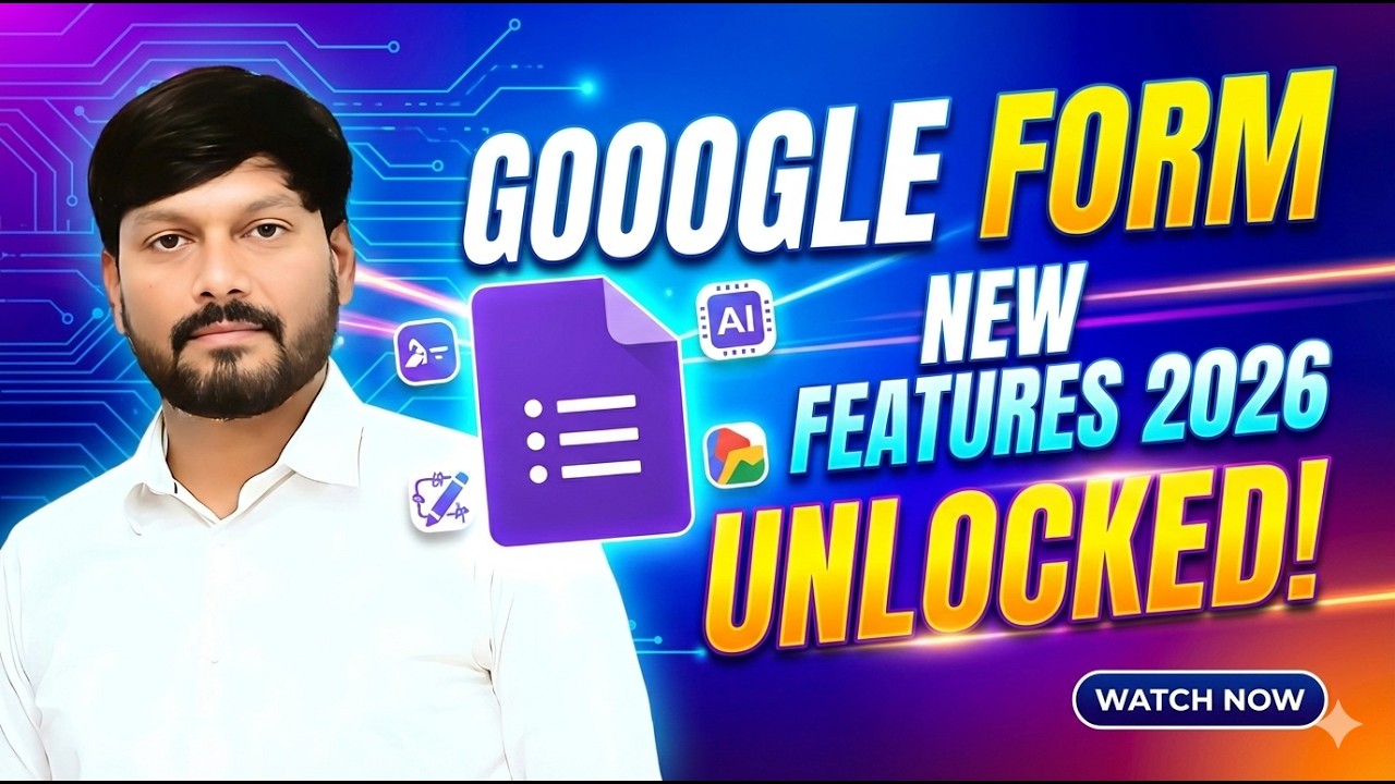 Create a Google Form with NEW Features 2026 Unlocked! | Step by Step Procedure by Tech Classroom.