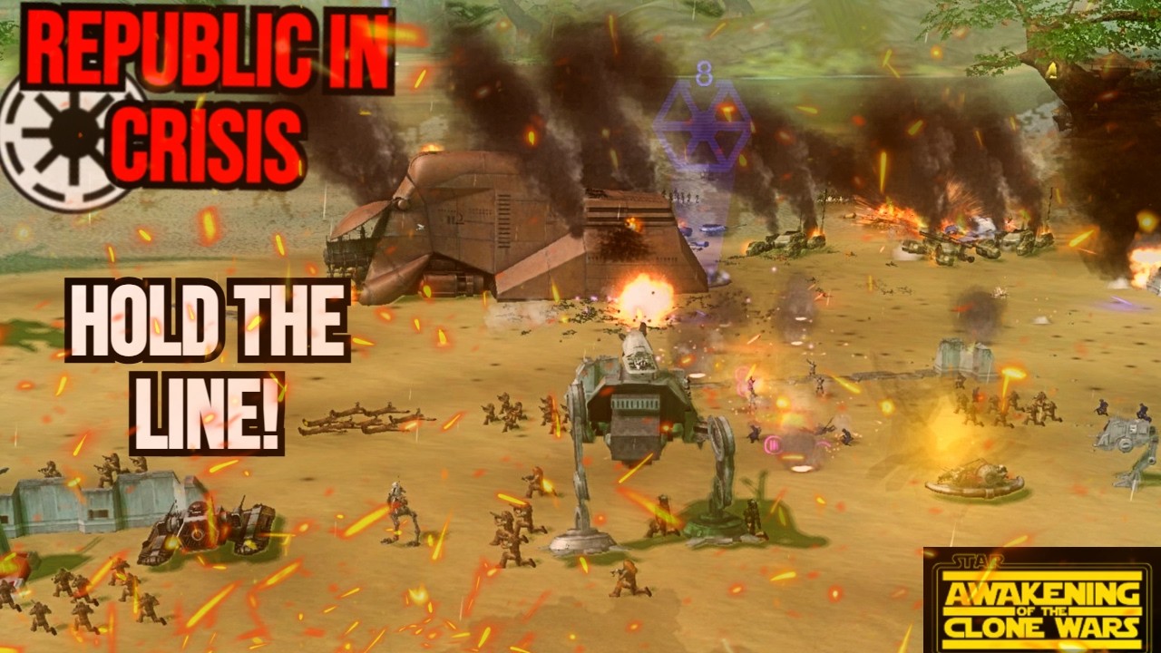 Star Wars: CRISIS ON KASHYYYK! ( Empire at War AOTCW ) EP18