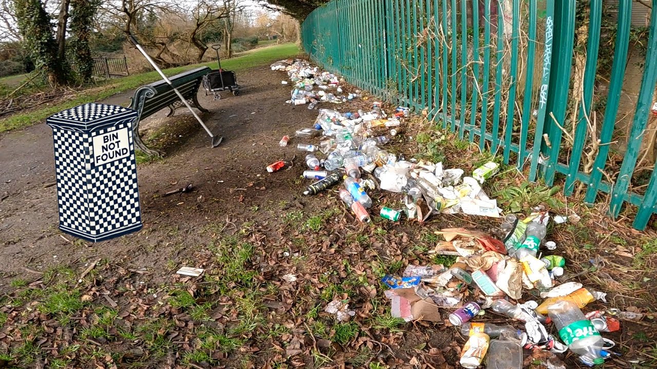 One Bench ZERO Bin 🗑️ |  Litter picking ep.154