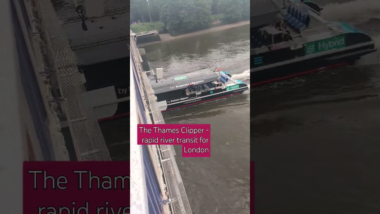 Thames Clipper provides London with rapid River transportation 