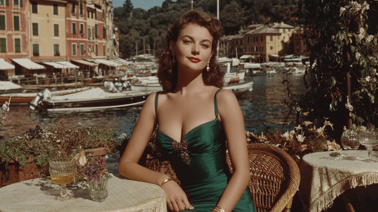 Violets on the Terrace – A 1960s Afternoon in Portofino