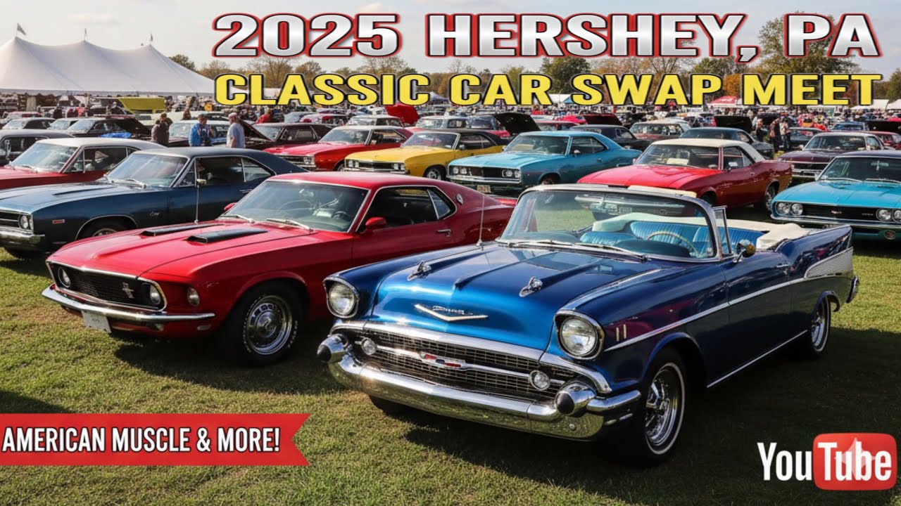 Вот почему вам ОБЯЗАТЕЛЬНО нужно посетить Hershey Car Swap Meet! AACA Hersey 2025