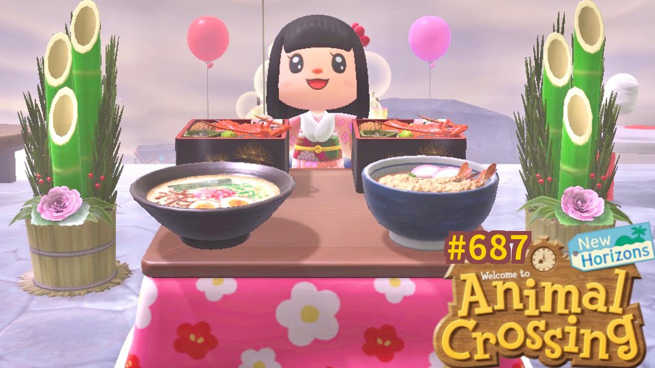 Je prépare le Réveillon du Nouvel an à la japonaise 🏝️ Animal Crossing New Horizons 687 Let's play