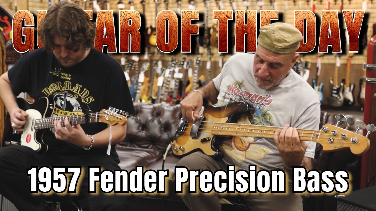 1957 Fender Precision Bass Sunburst | Гитара дня