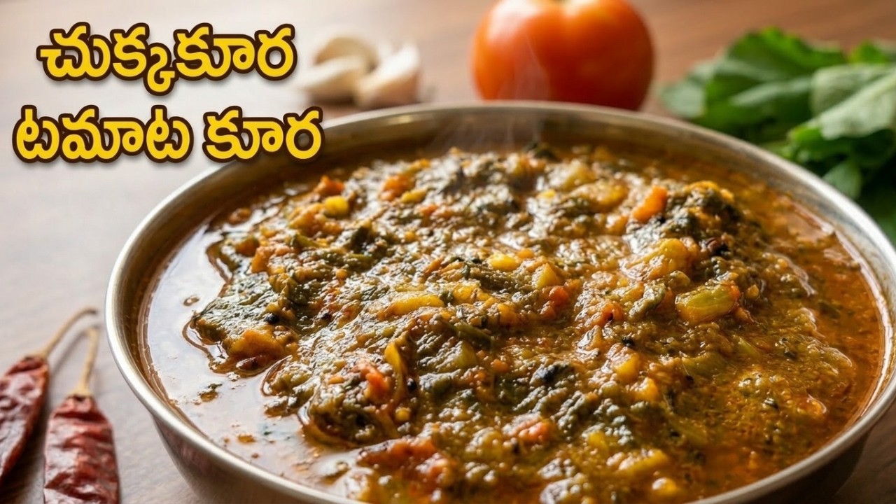 అన్నం, చపాతీలోకి అదిరిపోయే చుక్కకూర టొమాటో కర్రీ | Best Side Dish for Rice & Roti #telugucooking