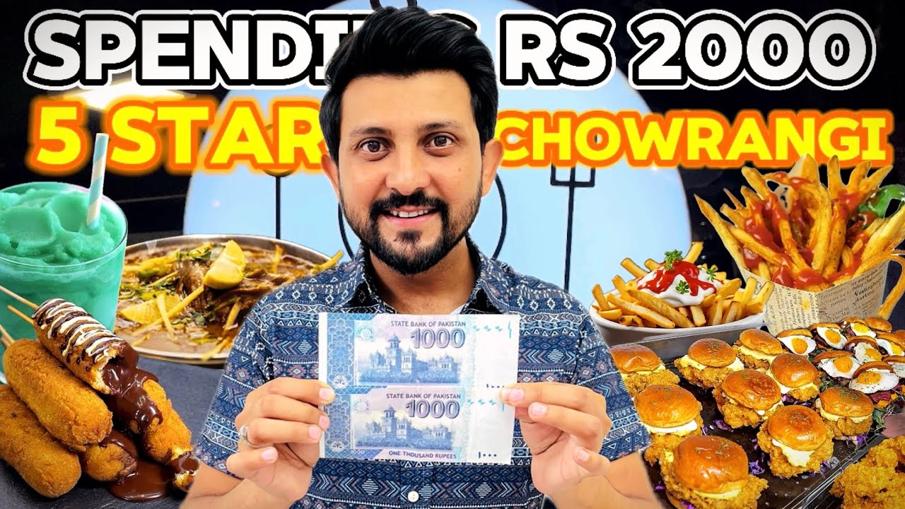 Spending Rs 2000 at Five Star Chowrangi North Nazimabad | 2000 Mein Kya Kya Mila !?🤗