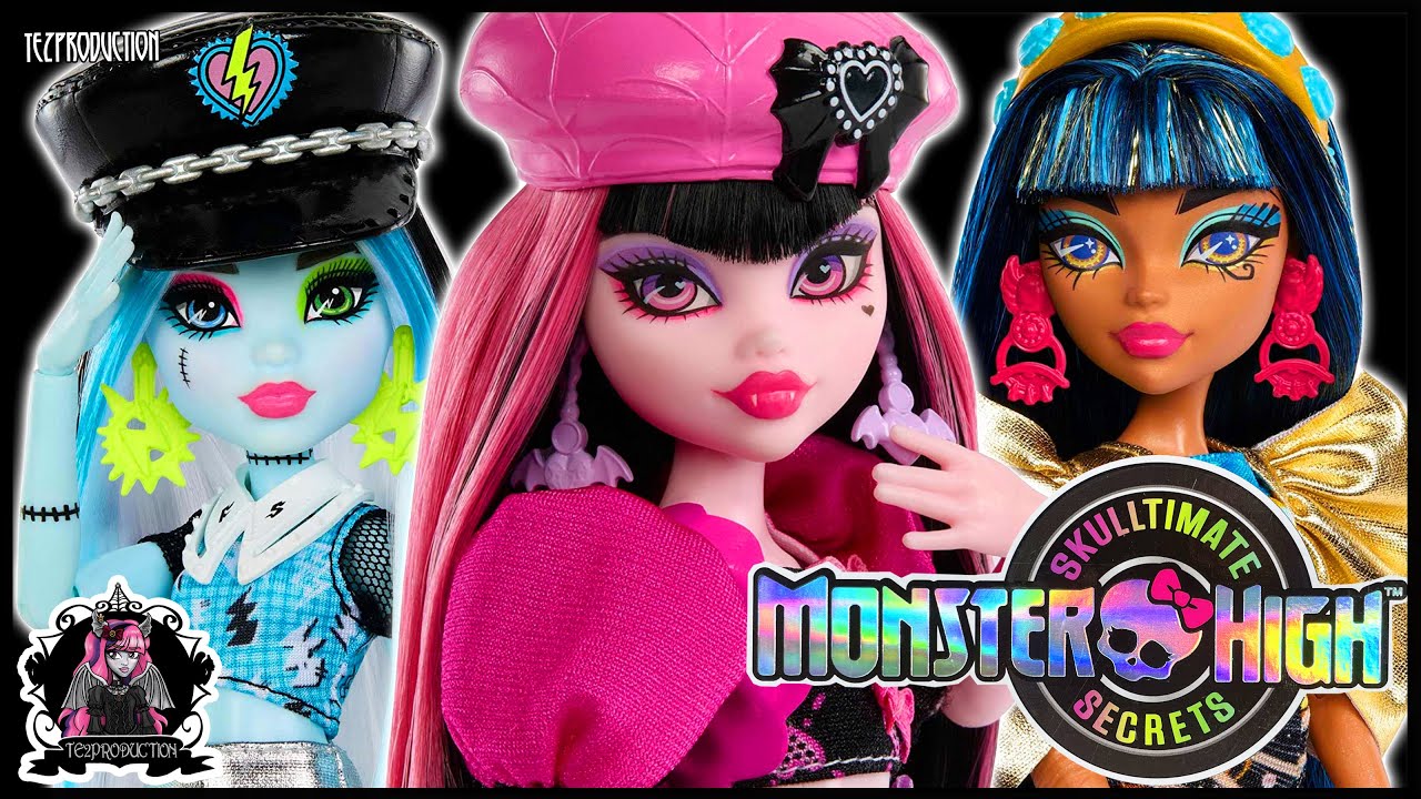 REVIEW MONSTER HIGH SKULLTIMATE SECRETS FRANKIE - DRACULAURA - CLEO