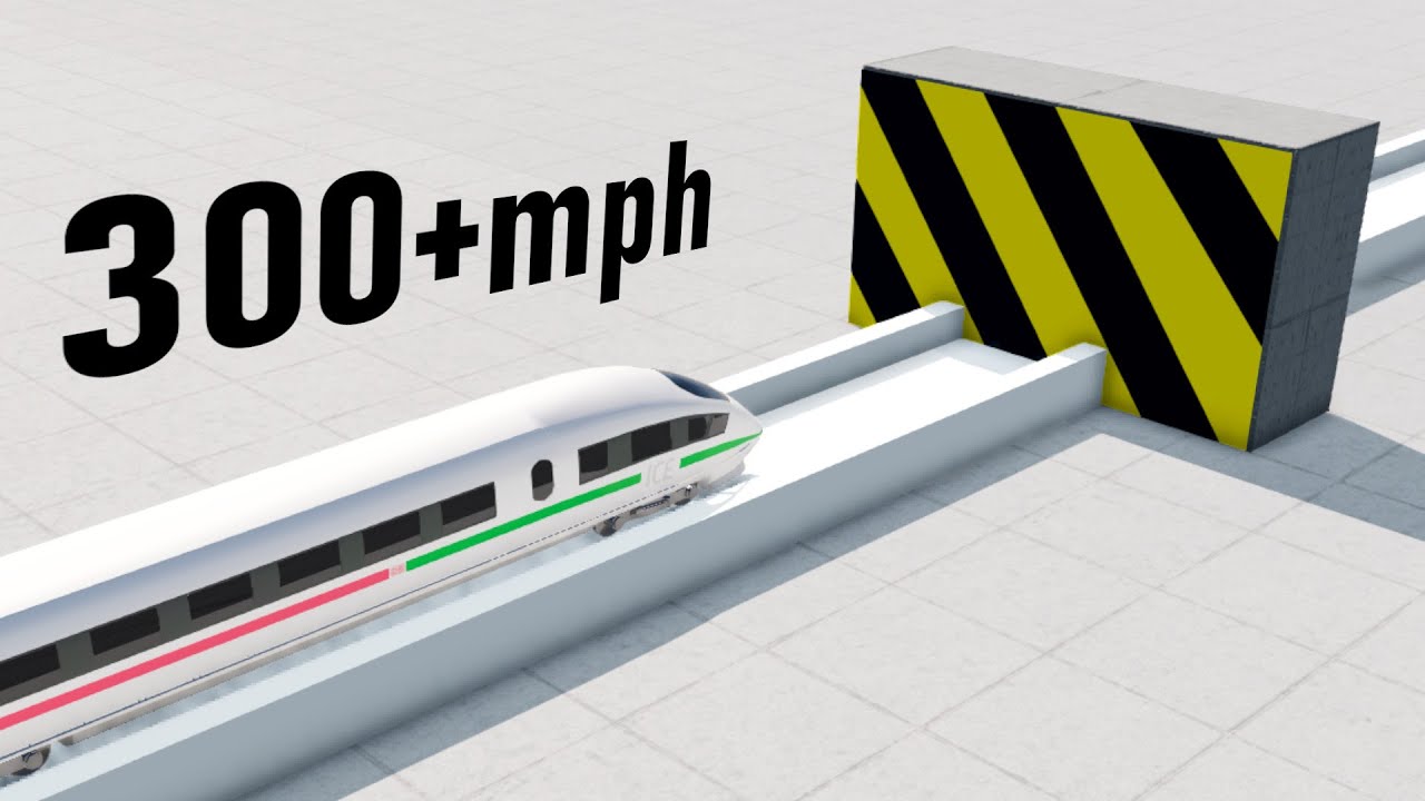 Maglev train crash tests