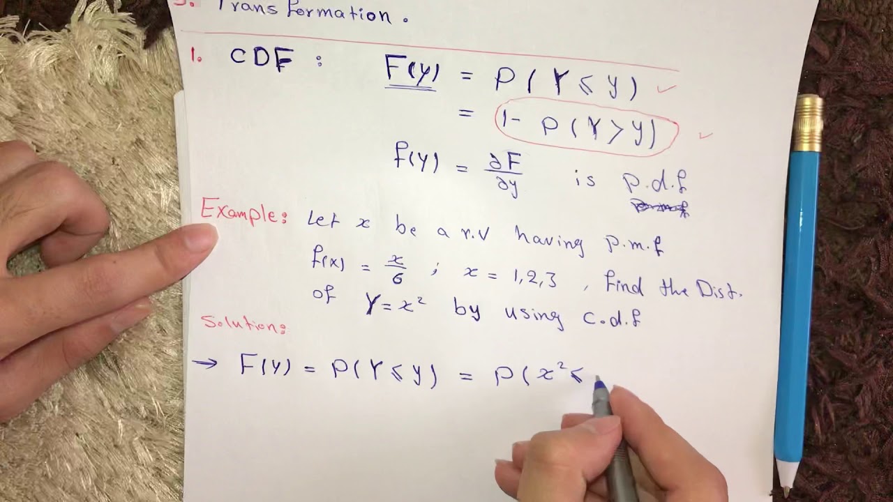 Mathematical Statistics-Cumulative Distribution Function technique kurdish by Didar Akram part_29