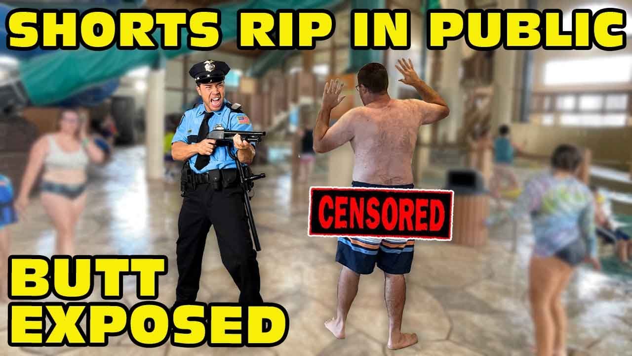 Папа порвал плавательные шорты на публике и посмеялся над всеми! — Провал на водной горке!