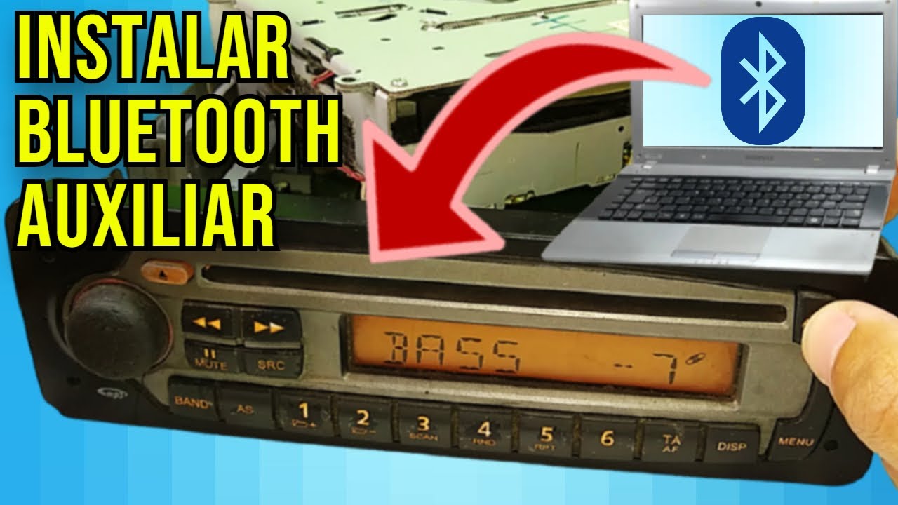 INSTALANDO aux e BLUETOOTH  EM SOM DE CARRO, TOCA FITA, TOCA CD, VITROLA -Encontrar Entrada Auxiliar