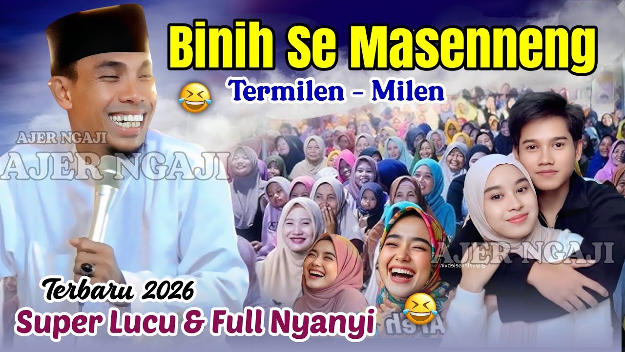 Binih Se Masenneng (Milen)‼️Ceramah Super Lucu 🤣 KH KHOLIL YASIN Terbaru 2026 Full Nyanyi