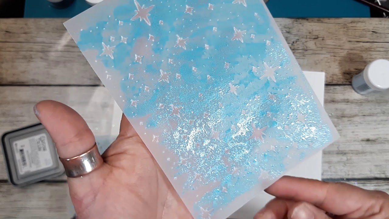 Papier calque + embossage à froid et embossage à chaud combiné ( vidéo 3 sur4)